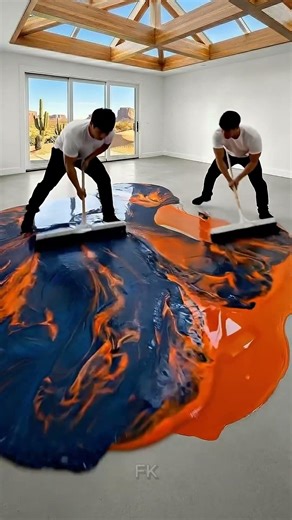 Insane Bedroom Floor Before & After #shorts #epoxyfloor #marble