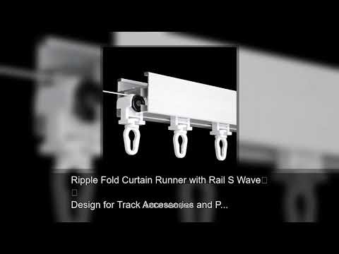 Ripple Fold Curtain Runner with Rail S Wave Design for Track Accessories and Pole Accessories