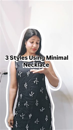 Styling tips using minimal necklaces pack of 5 #indianjewellery #jewelry #youtubeshorts
