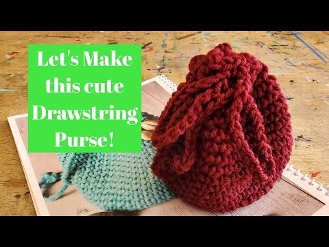 Drawstring Bag | Crochet Tutorial