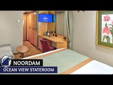 HAL Noordam | Oceanview Stateroom Walkthrough Tour & Review 4K | Holland America Cruise Line