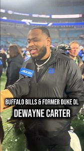 Duke great Dewayne Carter had to make the trip to watch his Blue Devils win the ACC🔥 #duke #cfb