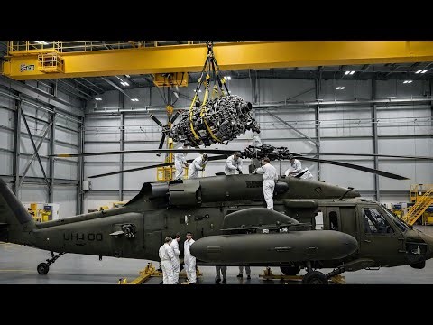 Inside USA Military Factory – How UH-60 Black Hawk Helicopters Are Manufactured (Full Process)