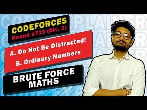 A. Do Not Be Distracted! | B. Ordinary Numbers | Codeforces Round #719 (Div. 3) | CODEFORCES