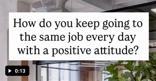 The secret to a positive attitude at work - Video