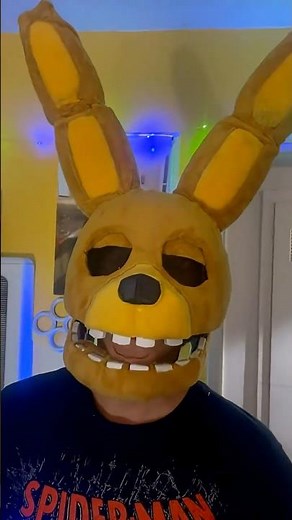 Spring Bonnie Mask Before & After Look! Made for FNAF Movie Night 💛😱