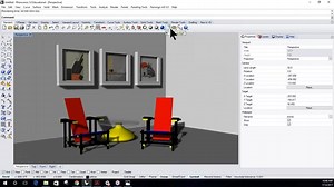 Modeling the Gerrit Rietveld Chair - Getting Started with Rhino for Windows