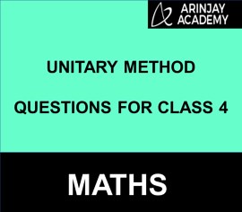 Unitary Method Questions For Class 4