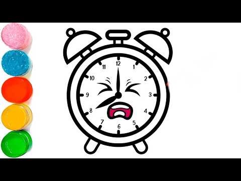 How To Draw a Cute Alarm Clock ⏰ Drawing | Funny Alarm Clock Drawing Step by Step | Alarm Clock