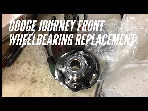 Dodge journey front wheel bearing replacement how to
