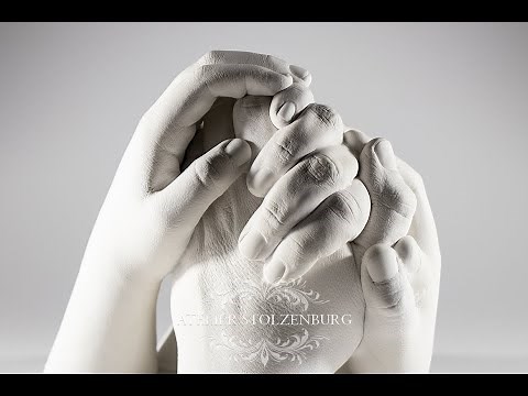 3D Handabdruck von Familie