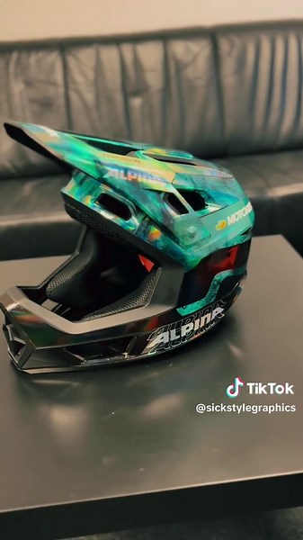 Custom Holographic Stickers for Alpina Pikes Helmet