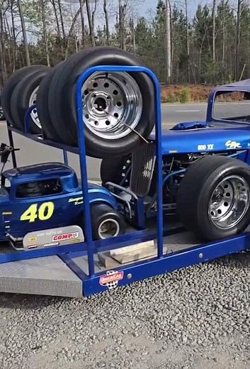 Hot Rod Trailer. Modified Hauling. Race Car. #trailer #racecar #modifiedcars #racetrailer