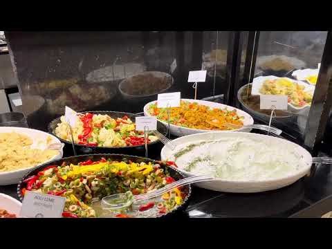 Crystal Sunset Hotel Lunch Buffet 4K 🍽️ | Ultra All Inclusive Food Tour Turkey 🇹🇷 | Side Antalya
