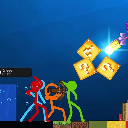 Amazing Stick Figure Animation in Minecraft by Alan Becker