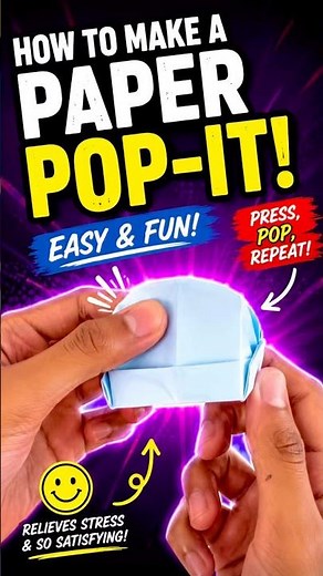 How To Make A Paper Pop-It Anti-stress Toy #origami