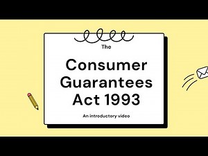 Consumer Guarantees Act 1993 / Comlaw 101