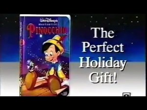 Pinocchio vhs commercial 1993