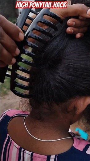 ✨️Easy and cute high ponytail hack in Perfect✅️#shorts#ponytail#longhair#shortvideo#viral#hair#hack