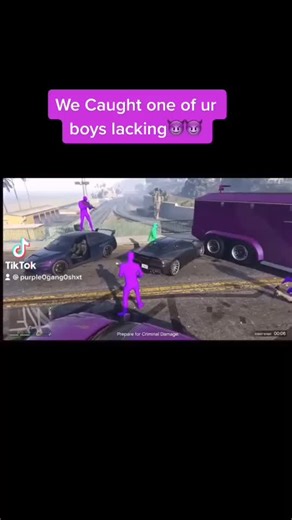 If I see green it’s on sight😈😈👿💷💷🔪🔪 #gta #gta5 #purple #green #purplegang #online #viral