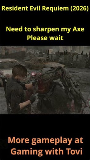 Need to sharpen my Axe. Please wait #residentevil #gaming
