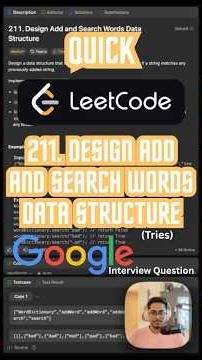 [Part 2] Design Add and Search Words Data Structure - Leetcode 211 - Javascript (Quick)