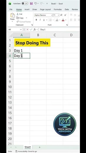 Excel Formula Hacks | Microsoft Excel For Beginners #shorts #techtips #computer