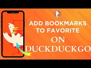 How To Add Bookmarks To Favorite On DuckDuckGo Browser