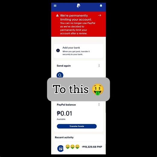 Permanently Limited Paypal account successfully extracted 🤑