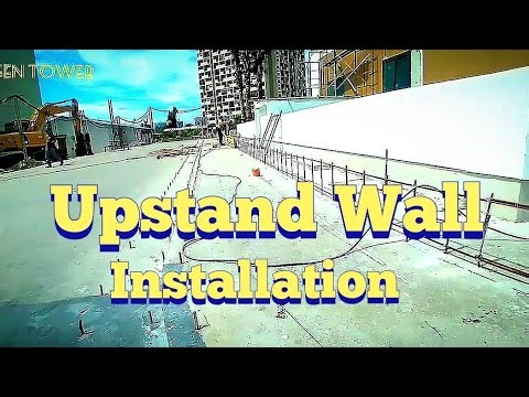 UPSTAND WALL formworks installation #construction #work #video @dipalotv5110