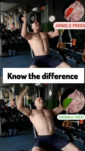 "Arnold Press vs Dumbbell Press: Boost Your Shoulder Game!"#shorts #fitness #motivation