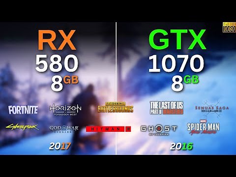 RX 580 8Gb vs GTX 1070 8Gb tested in 13 Games | 1080p (2025)