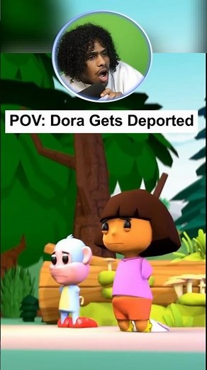 POV: Dora Gets Deported 😂 #funny #memes #comedy #cartoon #shorts