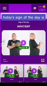 Today's sign of the day is inpatient. Do you want to expand your sign language vocabulary with more health-related words? If you're interested, you can download or check out the DEP Dictionary app for more health related sign language words #vocabulary #signlanguage #wordsofday #depdictionary #deafelimuplus #signoftheday #nurse #deaf #kenyansignlanguage #healthrelatedvideo | Deaf elimu Plus | Facebook
