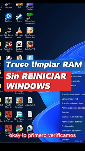 TechCocha on Instagram: "Truco para limpiar RAM sin reiniciar Windows ¿Tu PC se pone lenta y no quieres reiniciar? Con este truco usando RAMMap puedes limpiar la memoria RAM en segundos y mejorar el rendimiento al instante. Simple, rápido y seguro. Perfecto para Windows 10 y 11. 💻⚡ #TechByte #TechCocha #TrucosWindows #Windows11Tips #LimpiaTuPC #AceleraTuPC #MejorarRendimiento #RAM #Windows10 #Windows11 #Sysinternals #RAMMap #PCTips #OptimizaTuPC"