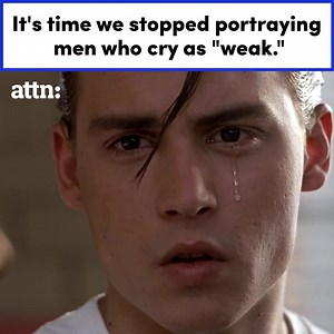 121K views · 290 reactions | The media has been portraying men who cry as "weak" and "unmanly" for years. So it's no surprise that men cry three times less than women. But when we suppress our emotions, it can have consequences on our mental health. And crying can actually be good for you. | ATTN: | Facebook