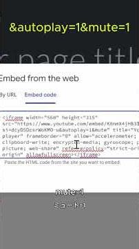 How to embed autoplay youtube video onto your webs
