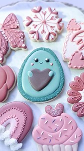 12K views · 36 reactions | Avocado Valentine Cookie陋癩#cookiedecoratingvideo #asmr #valentinecookies #heartcookies #avocadocookies | Oh Baby Bakery | Facebook