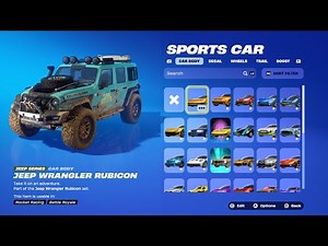 HOW TO GET ALL ROCKET LEAGUE CARS IN FORTNITE!