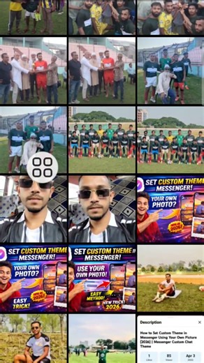 How to Set Custom Theme in Messenger Using Your Own Picture #tranding #tutorial #messenger