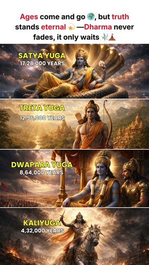 From Satya Yuga to Kali Yuga — Truth Fades, Dharma Remains 🔥 #shorts #viral #trending #viralvideo