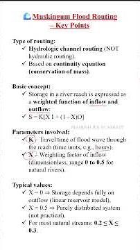 Muskingum Hydrologic Flood Routing Explained - Key Points | TNPSC AE EXAM @maheshiesacademy