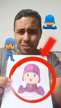 Pintando a POCOYO con luces LED de color ROJO