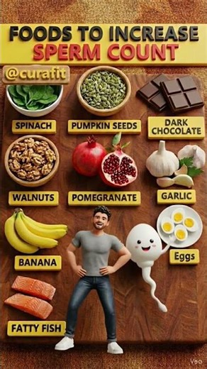 Top Foods to Increase Sperm Count Naturally 🚀👻 |Men: Eat These 9 Foods Every Day! 👨‍⚕️📉#healthyfood