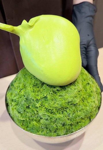 高級抹茶かき氷、銀座で味わう