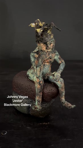 Discover Johnny Vegas' Unique 'Jester' Sculpture