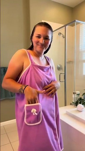 ✨ Plus Size Women's Wearable Shower Skirt