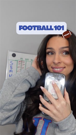 halftime with hailee ♡ on Instagram: "how can i understand football for the superbowl? dw i got you covered ;) here’s your FOOTBALL 101 crash course 🏈 #superbowl #football101 #nfl #touchdown #womeninsports @nfl"