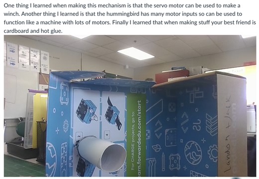 Creative Robotics with Hummingbird - Mechanisms and Sensors