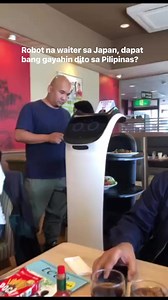 270K views · 720 reactions | Alam niyo ba, sa Japan, ginagamit ang mga robots na waiters? Pabor ba kayong gayahin natin ang Japan? #AttyTonyRoman #WalangLAWkohan #robotics #DisruptiveTechnologies | Atty. Tony Roman | Facebook